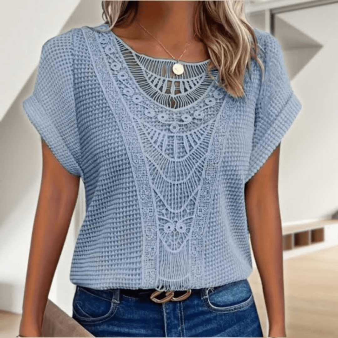 Gwen Textured Crochet Top