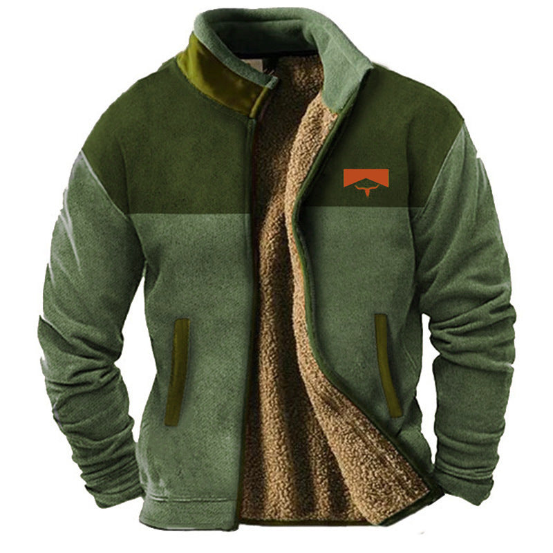 Ethan Patterned Fleece Jacket