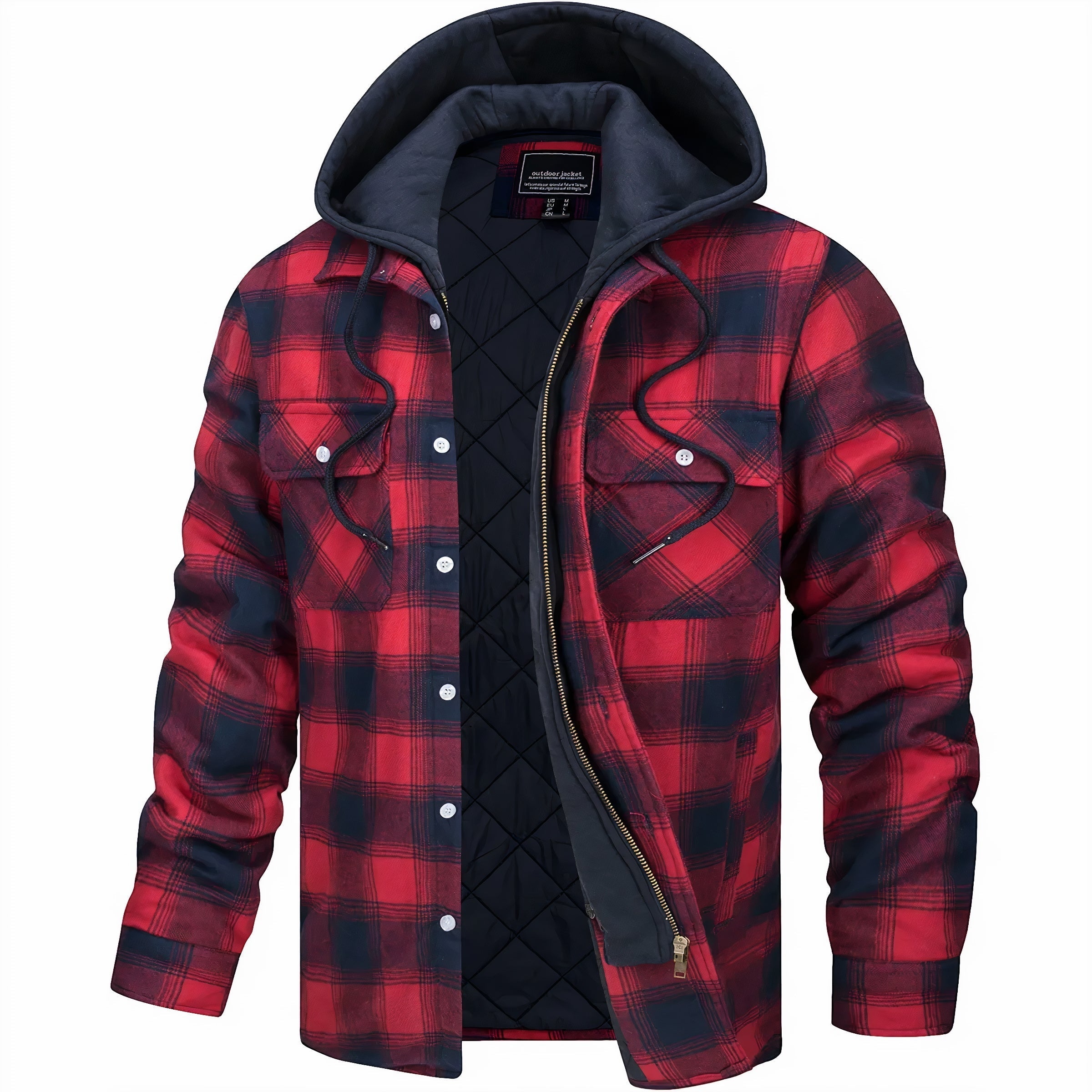 Ethan Quilted Plaid Jacket
