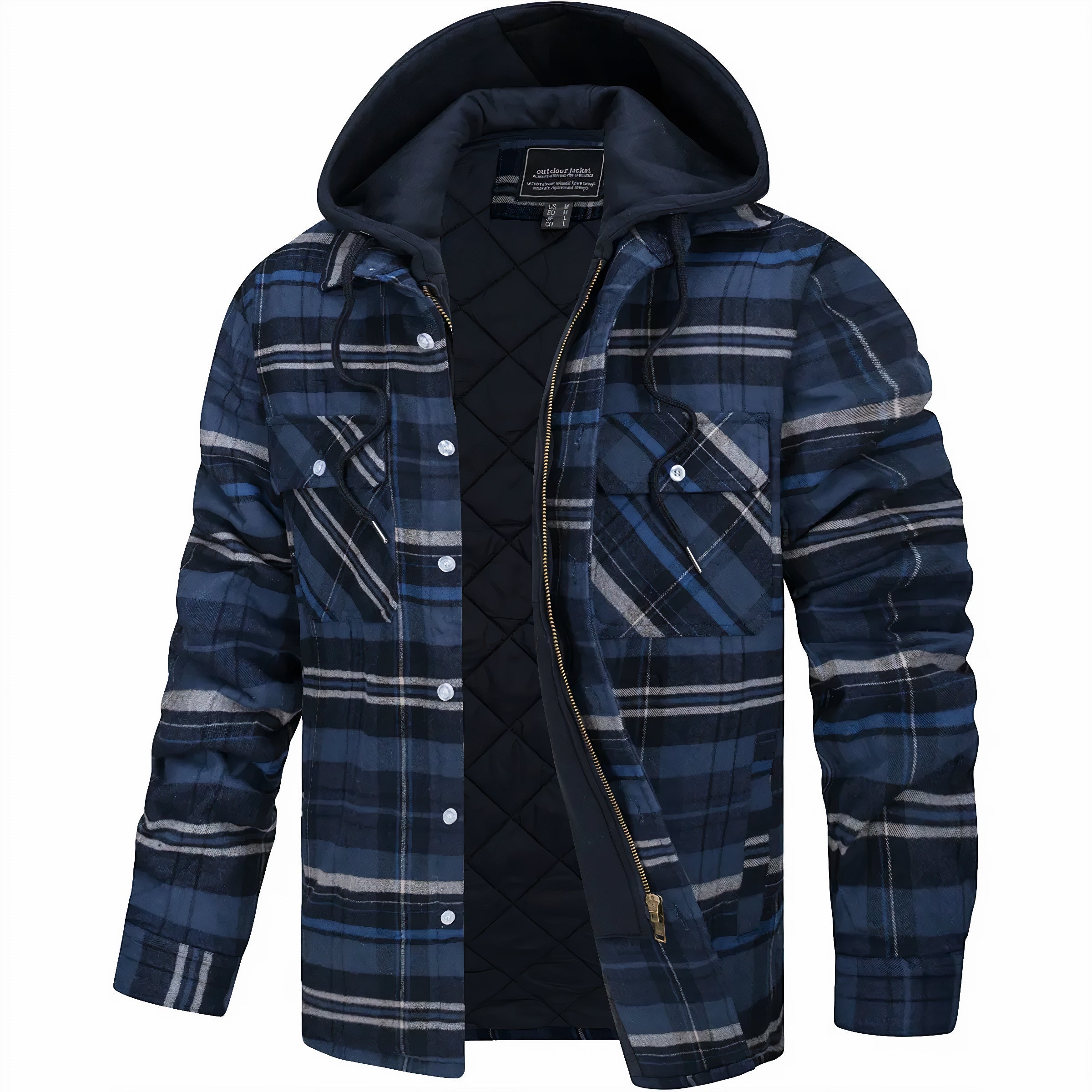 Ethan Quilted Plaid Jacket