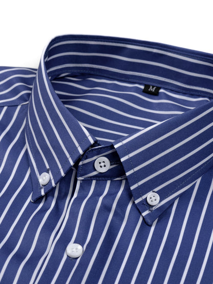 Ewan Striped Button-Up Shirt