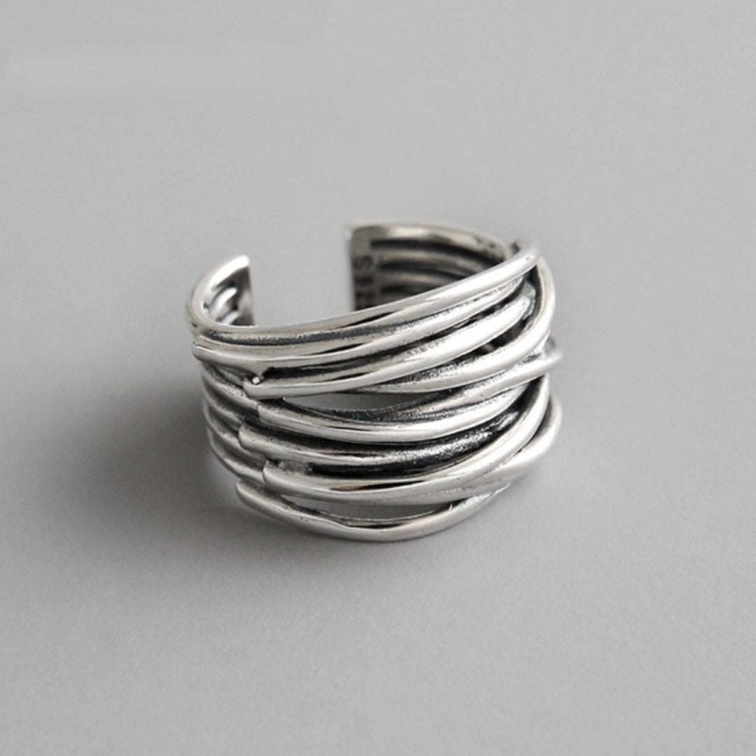Arden Woven Silver Ring