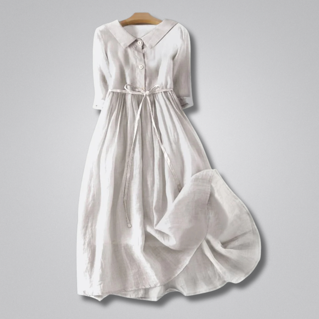 Joanna Linen Midi Dress