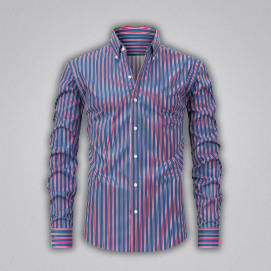 Graham Striped Button-Up Shirt