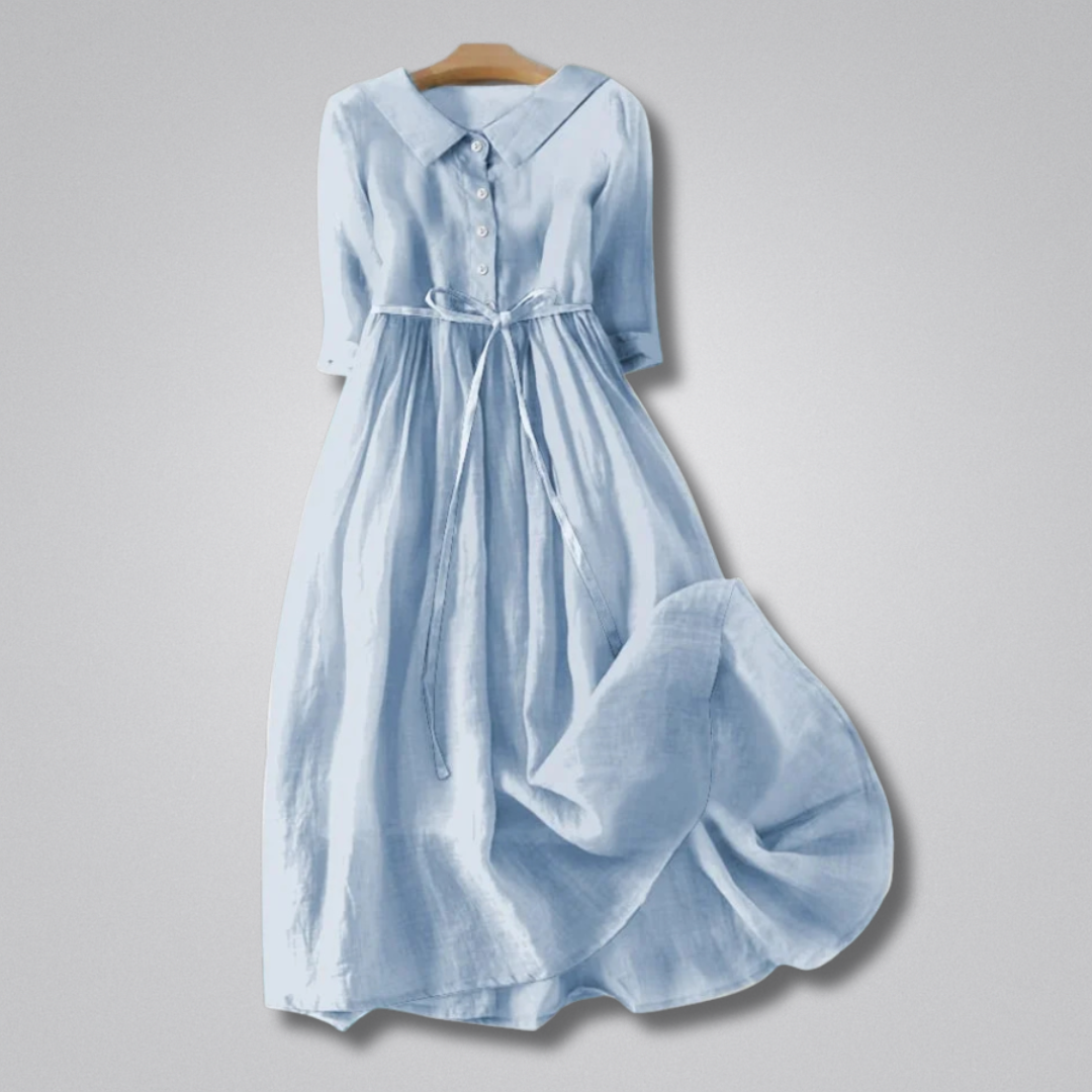 Joanna Linen Midi Dress