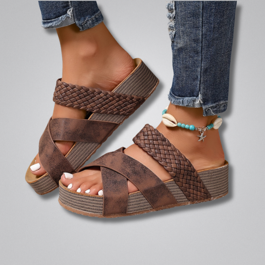 Leona Woven Comfort Sandals