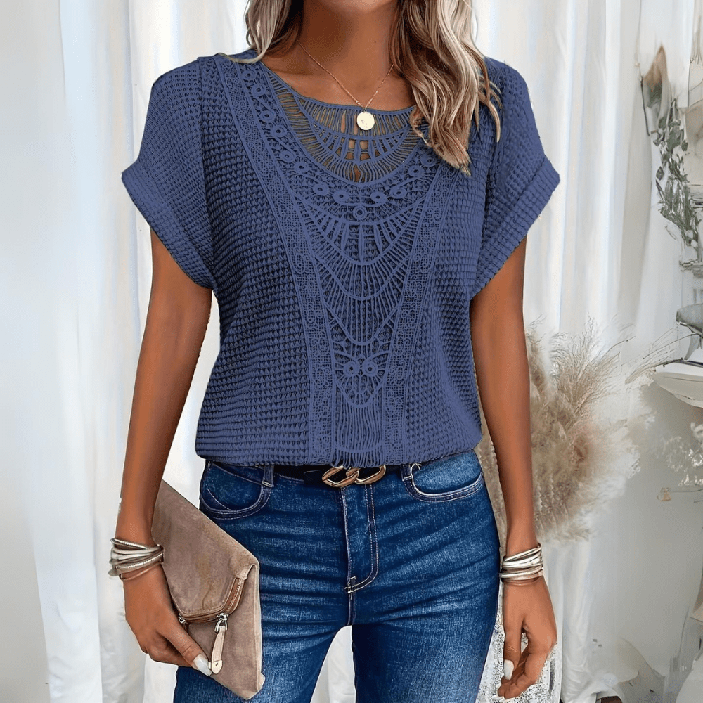 Gwen Textured Crochet Top