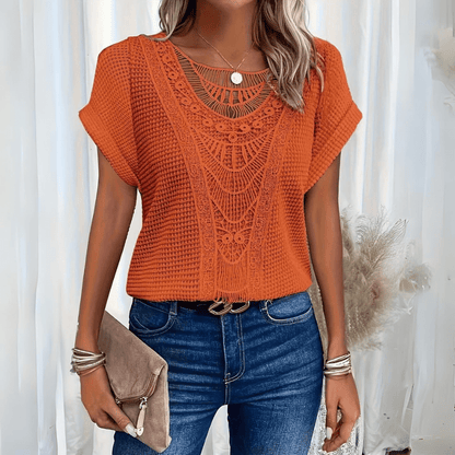 Gwen Textured Crochet Top