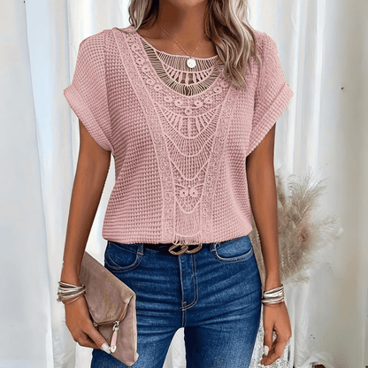 Gwen Textured Crochet Top