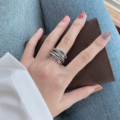 Arden Woven Silver Ring