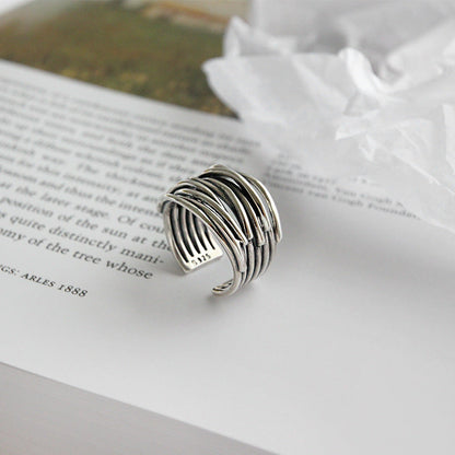 Arden Woven Silver Ring