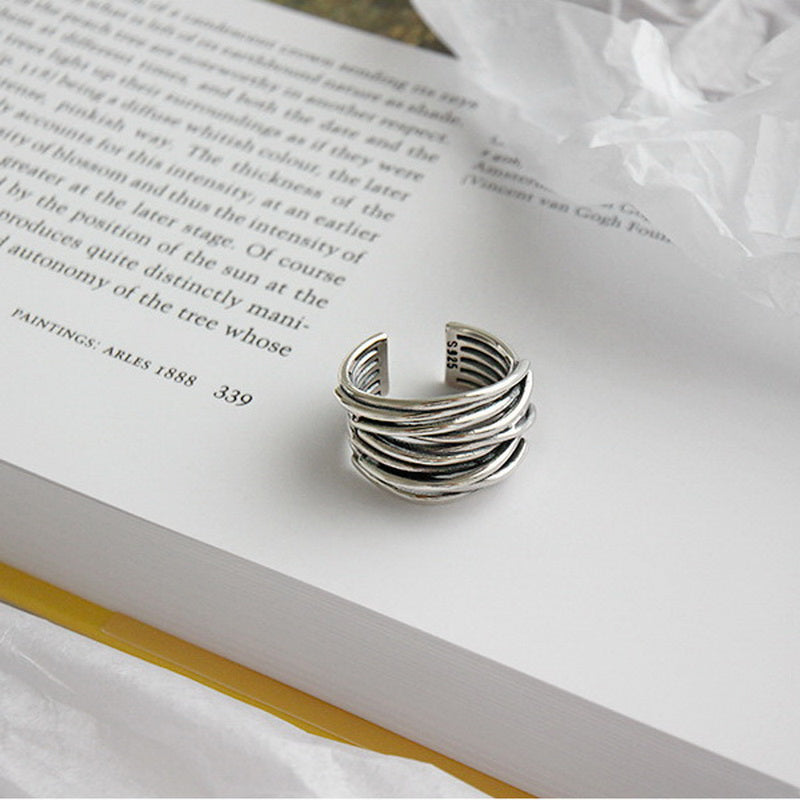 Arden Woven Silver Ring