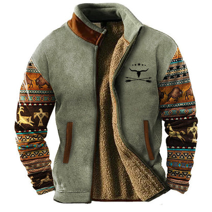 Ethan Patterned Fleece Jacket