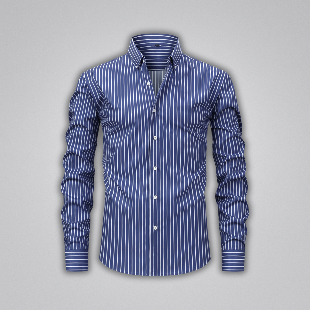 Ewan Striped Button-Up Shirt