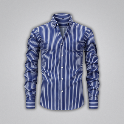 Ewan Striped Button-Up Shirt