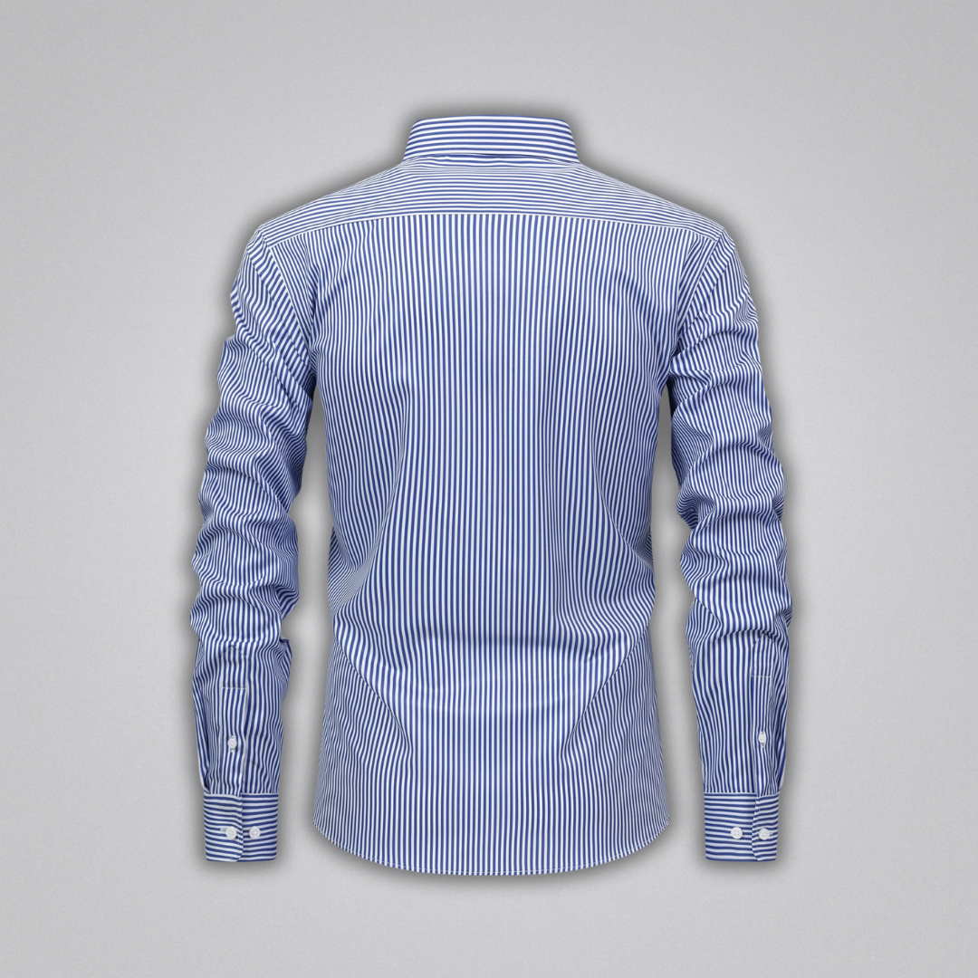 James Striped Button-Up Shirt
