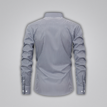 James Striped Button-Up Shirt