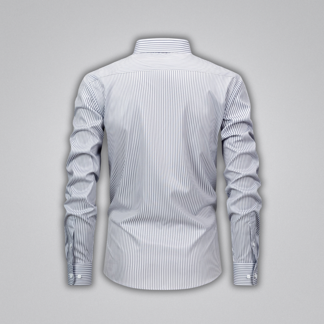 James Striped Button-Up Shirt