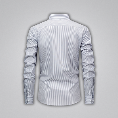 James Striped Button-Up Shirt