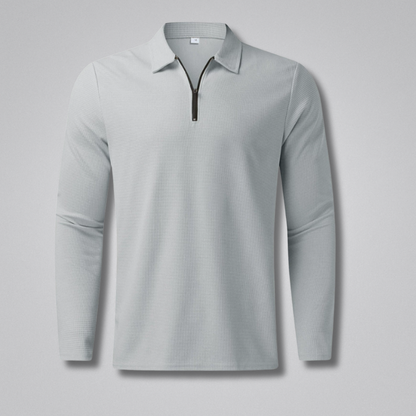 Noah Long-Sleeve Zip Polo