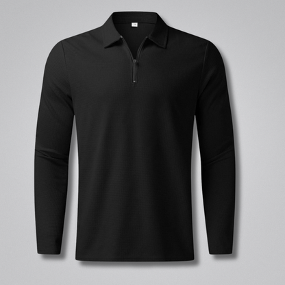 Noah Long-Sleeve Zip Polo