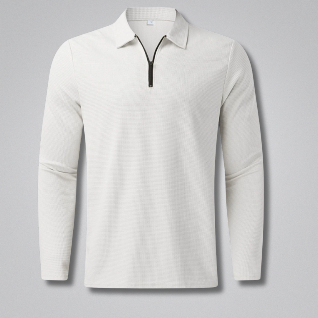 Noah Long-Sleeve Zip Polo