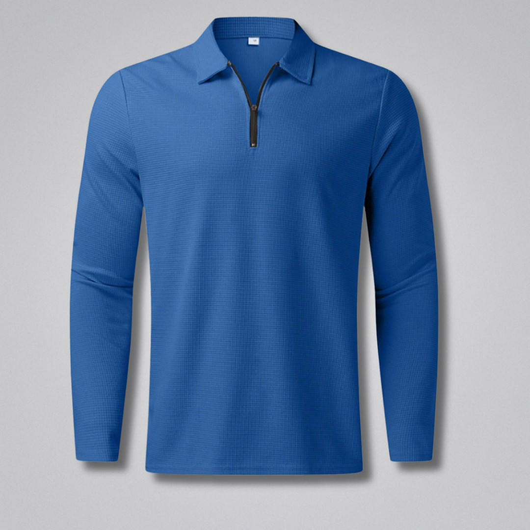 Noah Long-Sleeve Zip Polo