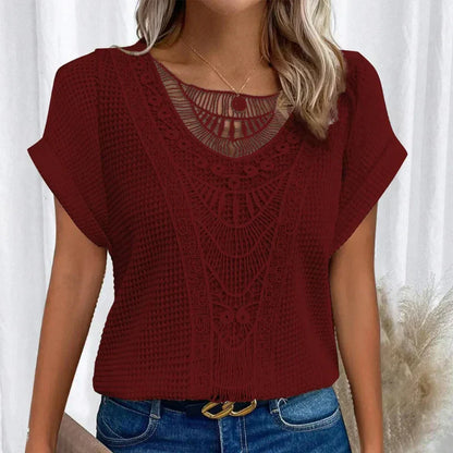 Gwen Textured Crochet Top