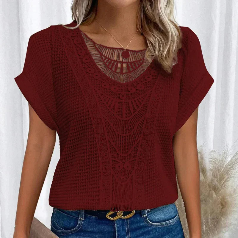 Gwen Textured Crochet Top