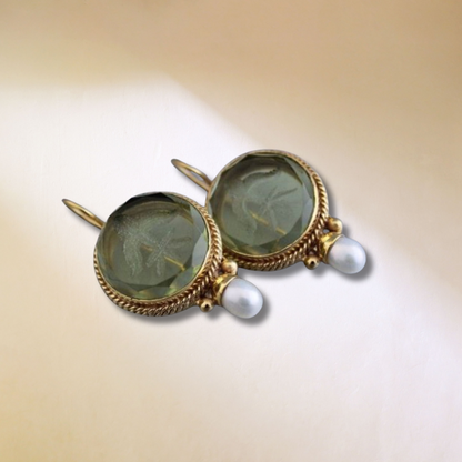 Arabella Pearl Glass Earrings