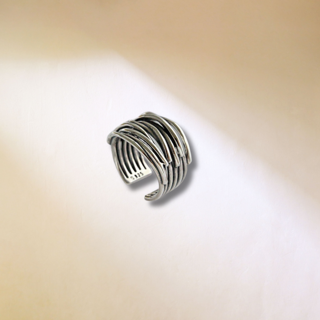 Arden Woven Silver Ring