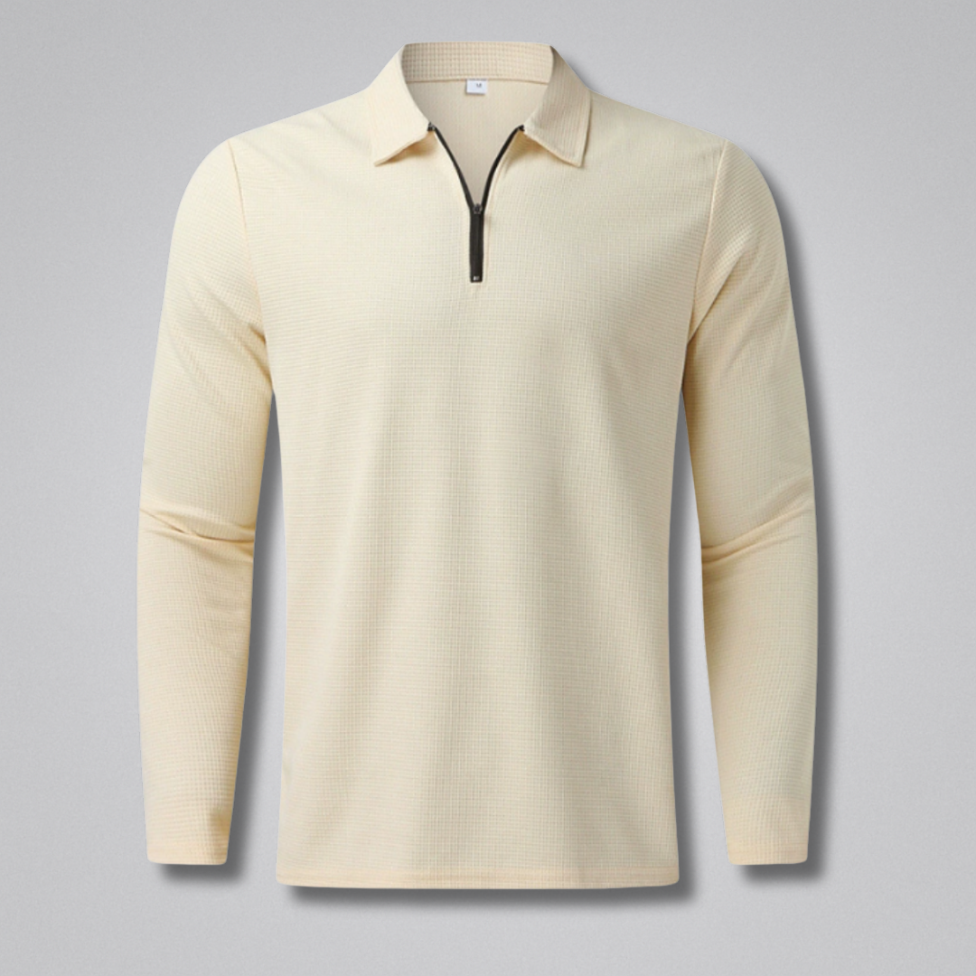 Noah Long-Sleeve Zip Polo