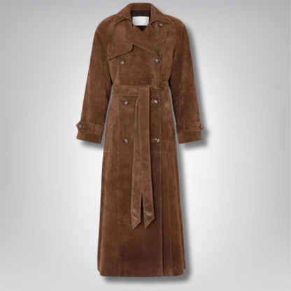 Freya Suede Trench Coat