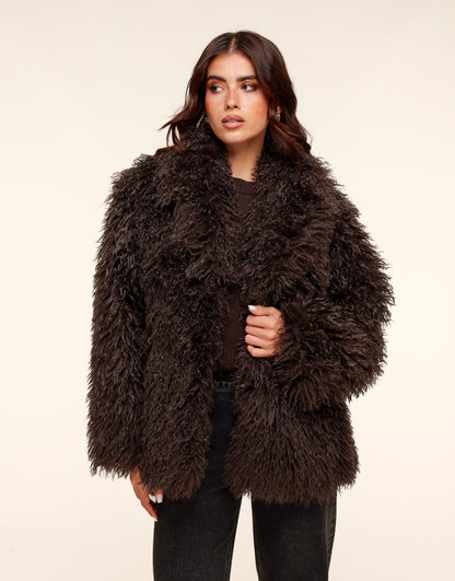 Eleanor Luxe Faux Fur Jacket
