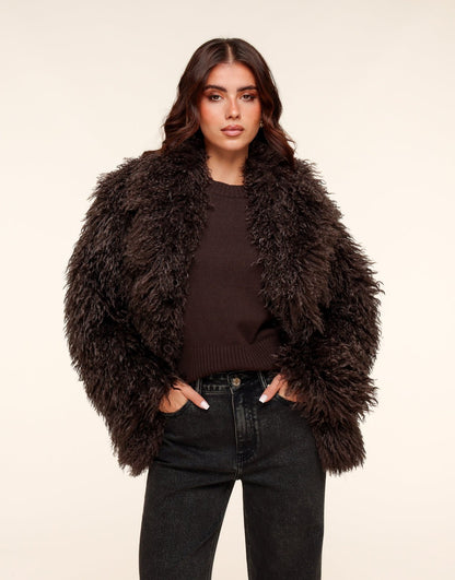 Eleanor Luxe Faux Fur Jacket