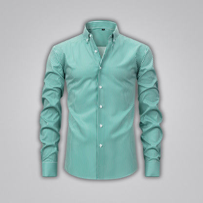 James Striped Button-Up Shirt