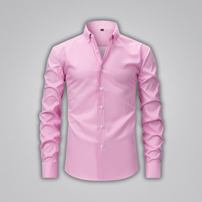 James Striped Button-Up Shirt