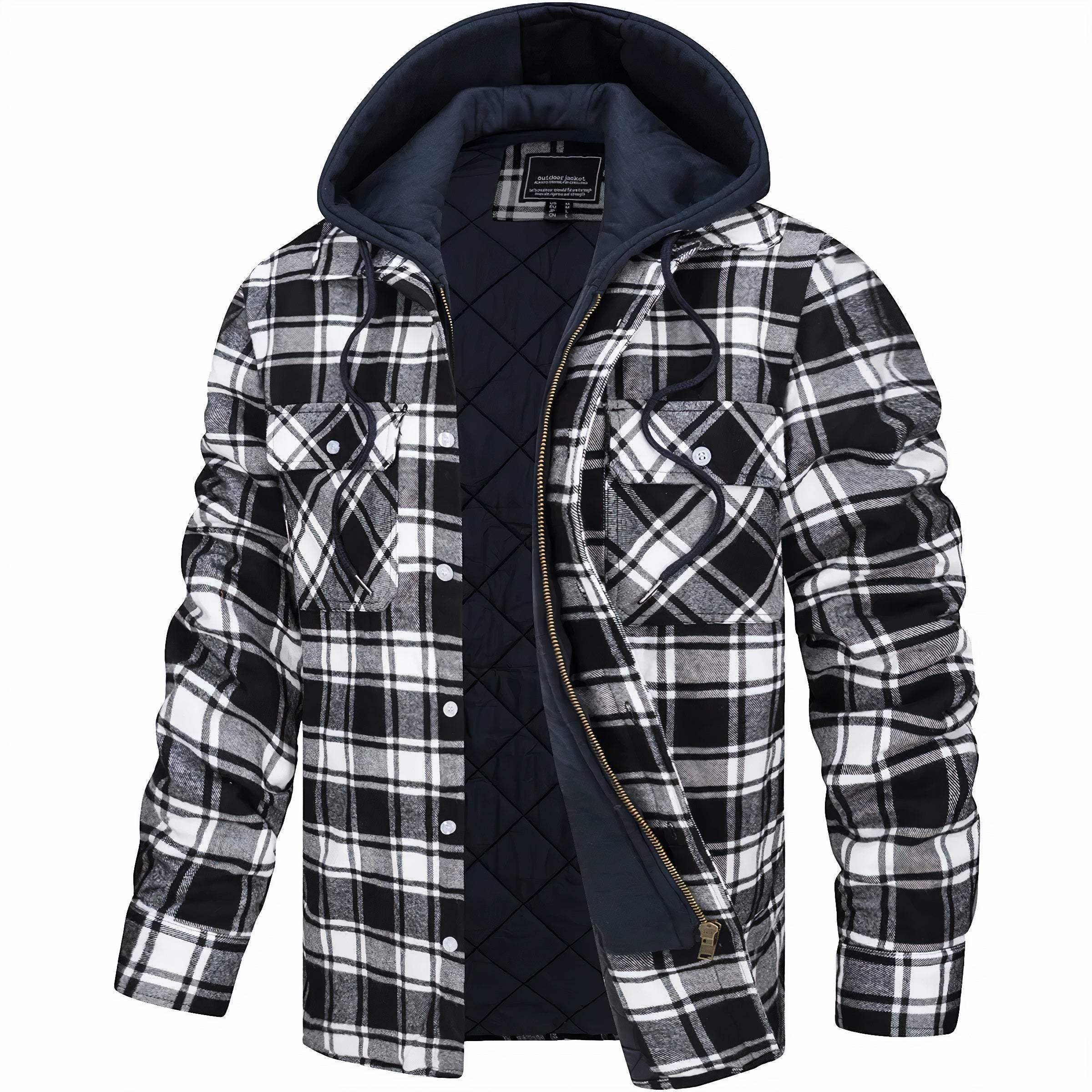 Ethan Quilted Plaid Jacket