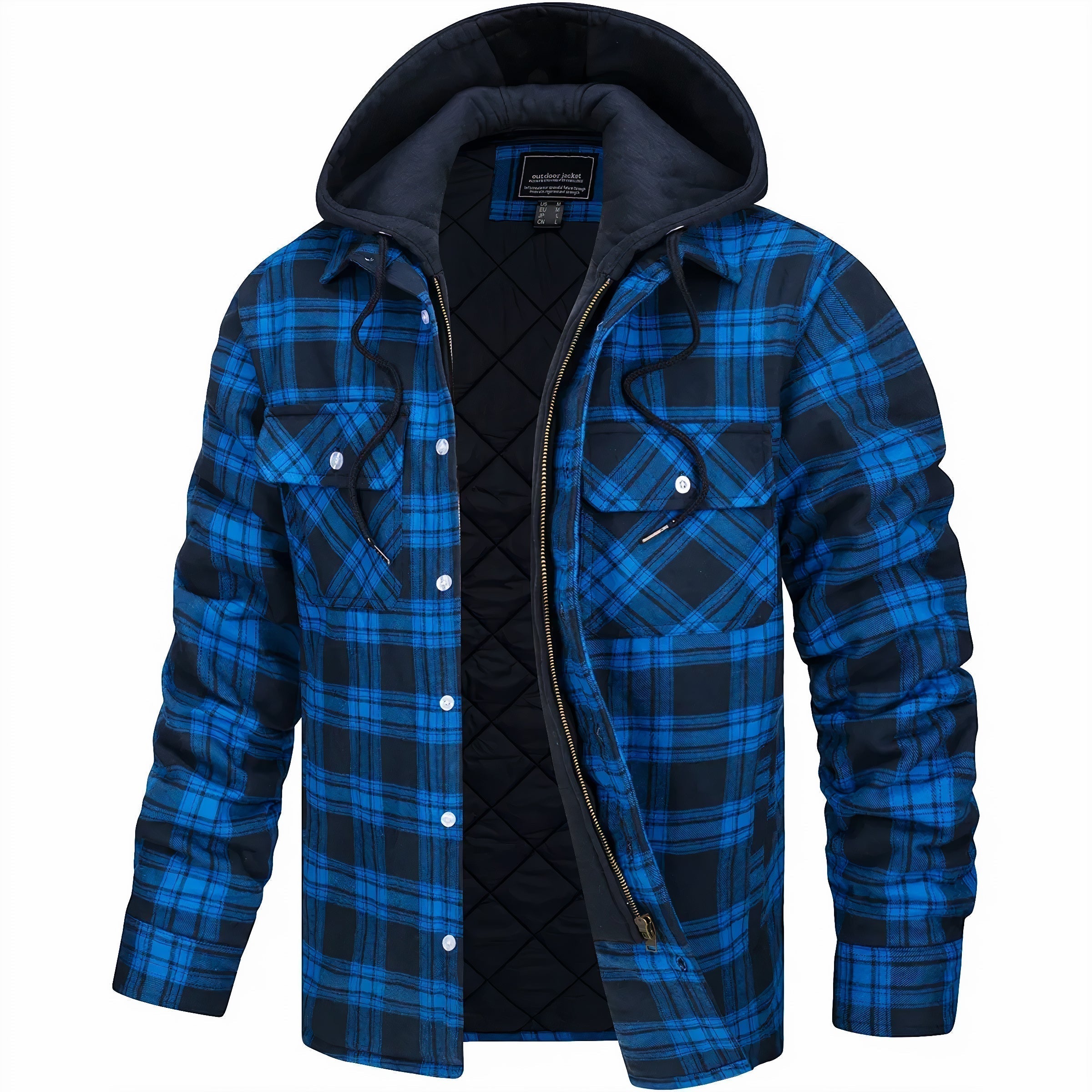 Ethan Quilted Plaid Jacket